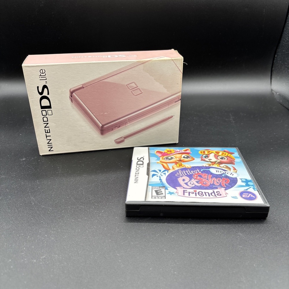 Nintendo DS Lite Pink Handheld System Console w/ Box